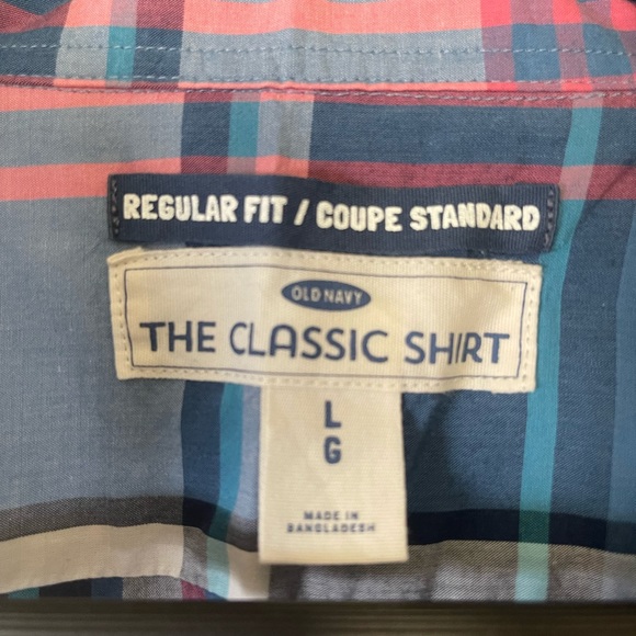 OLD NAVY Plaid Button Down Long Sleeve Shirt - Picture 3 of 4